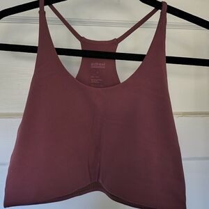 girlfriend Cleo longline sports bra mauve